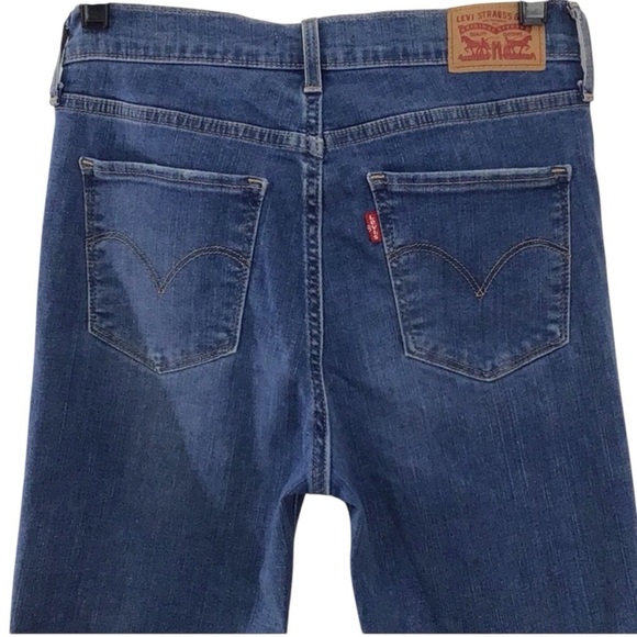 Levi’s High Rise Super Skinny Distressed Jeans Size 27 - Picture 3 of 9